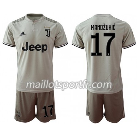 Maillot de Foot Juventus Mandzukic 17 Enfant Extérieur 2018/19